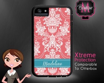 Custom Monogrammed Xtreme Cases Iphone 4 & 4s by BoutiqueMonogram
