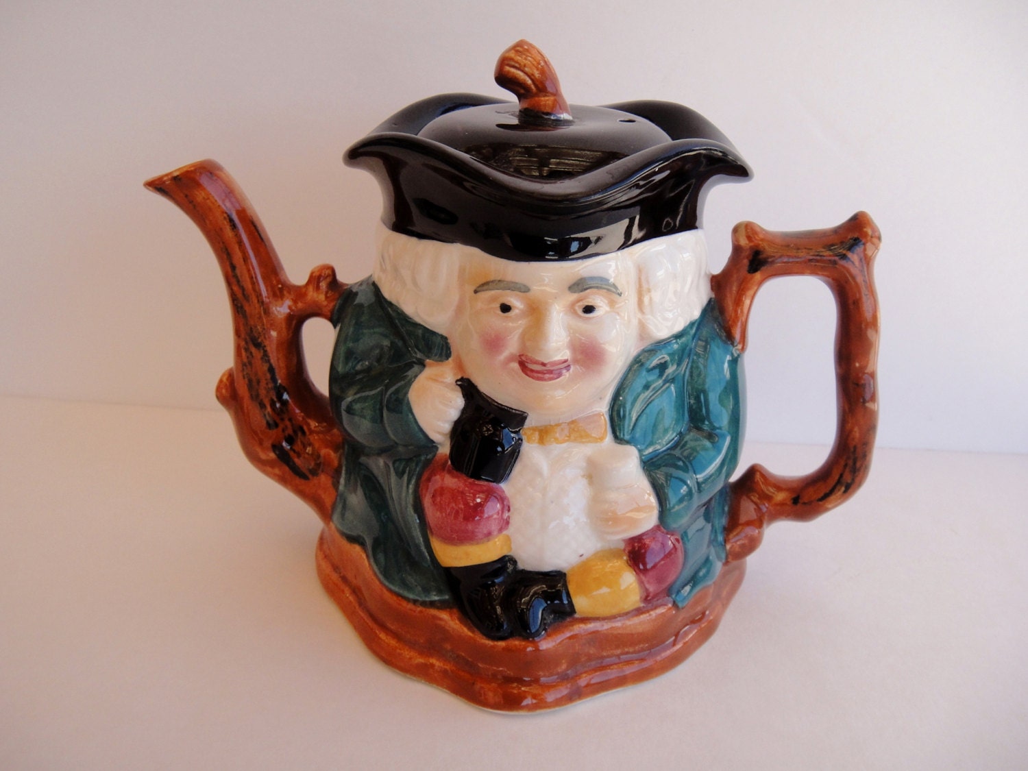 Teapot, English Staffordshire Toby Shorter & Son Teapot,Porcelain Teapot