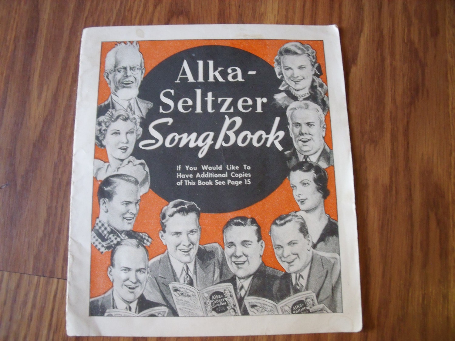 Vintage Advertising ALKA SELTZER Song Book 1937 Music Advertising Ephemera Songs Of the Era