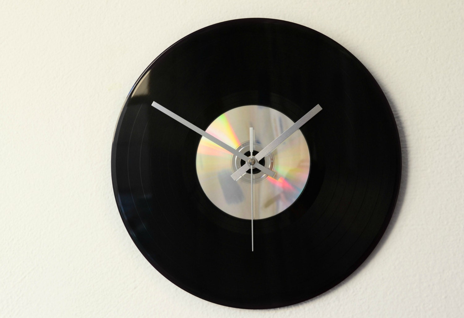 Retro Vinyl Wall Clock Modern Office Home Decor - Decor and Housewares