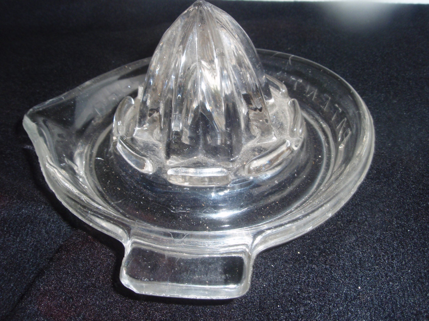 Vintage Glass Juicer. Easley's Patented by SocialmarysTreasures