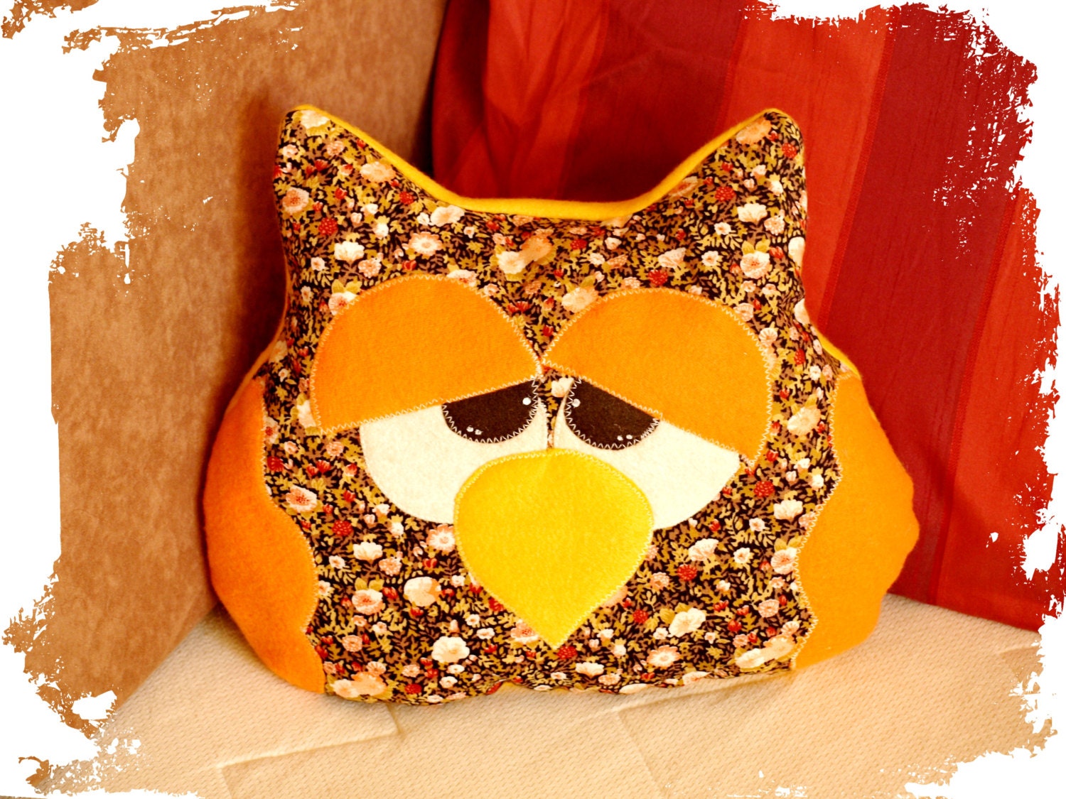 Stuffed owl, stuffed toy, owl pillow, stuffed animal, pillow, plush toy, soft toy, plushie, handmade