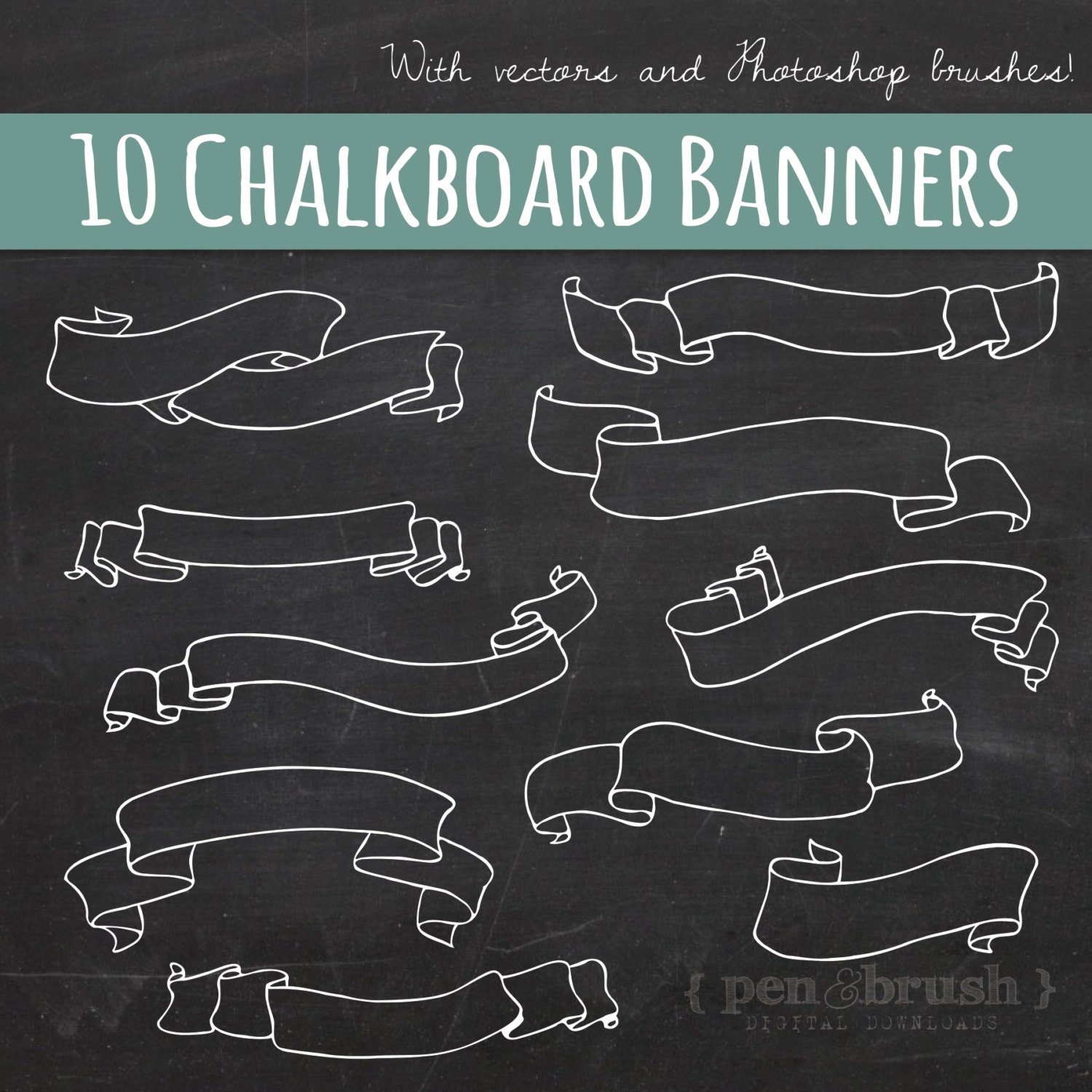 chalkboard banner clipart free - photo #24