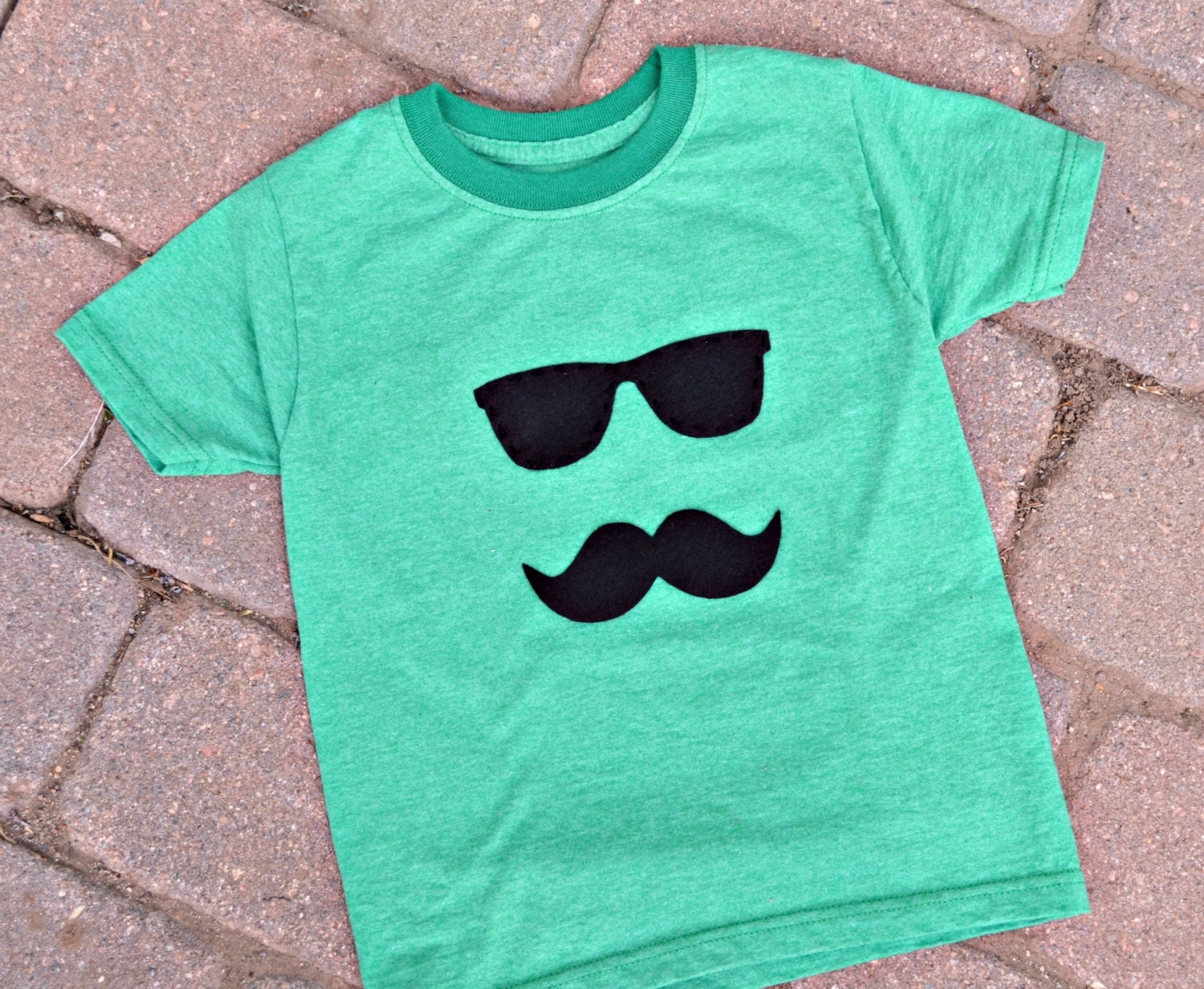 Shades & Mustache Iron On Appliqué