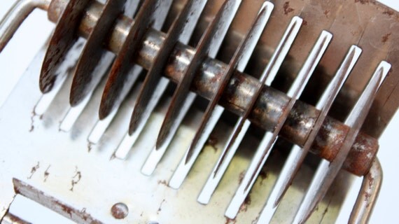 Vintage Pastry Pasta CutterGreen Wood by VintageKitchenTools