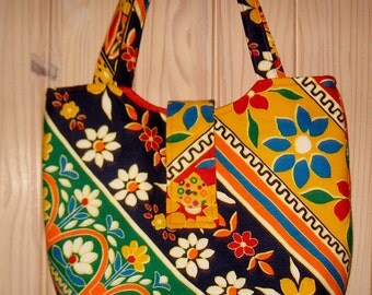 Lovely Bird & flower bag/Unique purse/One by GrannyBeansBoutique