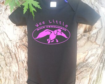Baby Bodysuit FREE SHIPPING Cute "Wee Little Duck Commander" Baby