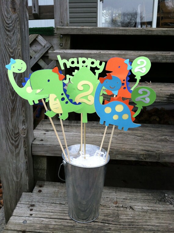 Items Similar To Dinosaur Birthday Centerpiece On Etsy