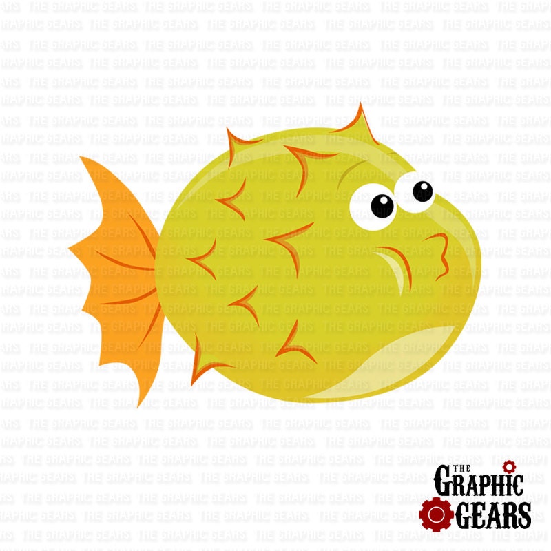 free puffer fish clip art - photo #5