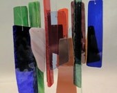 Stained Glass Wind Chime "Kaleidoscope" in various colors and textures