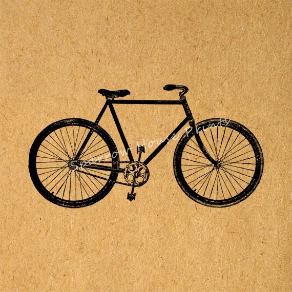 Vintage Bicycle Print 56