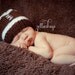 Football Beanie newborn baby infant toddler boy photography prop hat