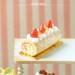 Dollhouse Miniature Food - Mixed Fruits Swiss Roll 1/12 Dollhouse Miniature Scale
