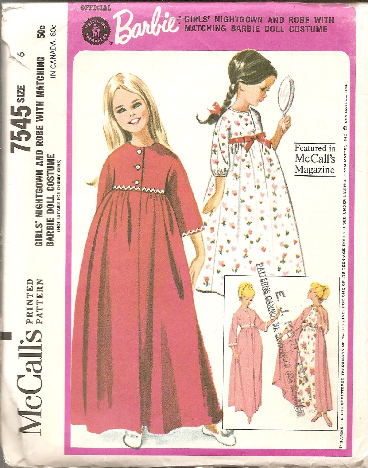 Vintage Sewing Pattern 1960's Childs size 6 by TenderLane on Etsy