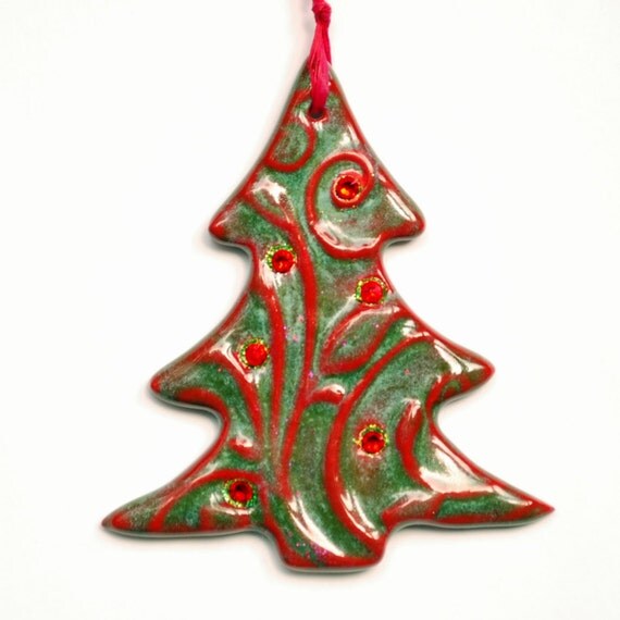 items similar to christmas tree ornament 6 red swarovski items similar to christmas tree ornament 6 red swarovski