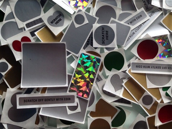 Scratch Off Stickers 50 Mix 'N Match ScratchOff by MyScratchOffs