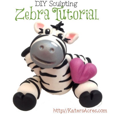 Polymer Clay Zebra Tutorial - Also for Fondant, Sugar Paste, & More