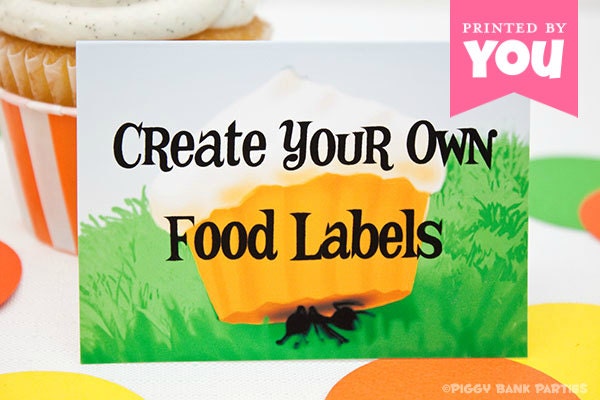 SHERBET & SUNSHINE Party Cards - DIY Printable Food Tents, Party Signs and Placecards Il_570xn