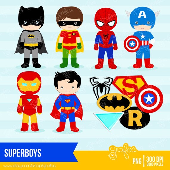 superhero clipart etsy - photo #43