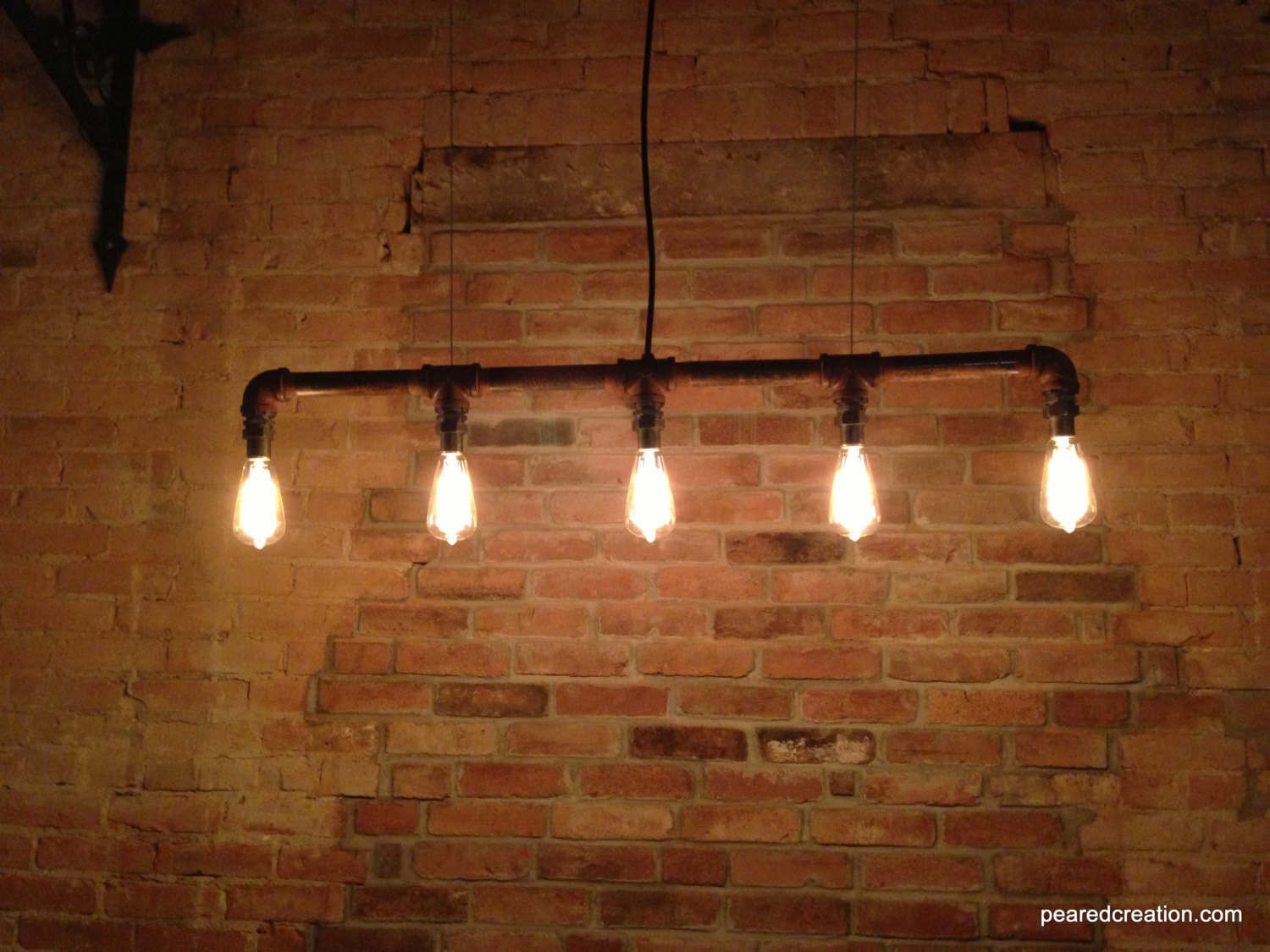 Industrial Edison Bulb Lamp - Chandelier -  Steampunk Furniture - Industrial Lighting - newwineoldbottles