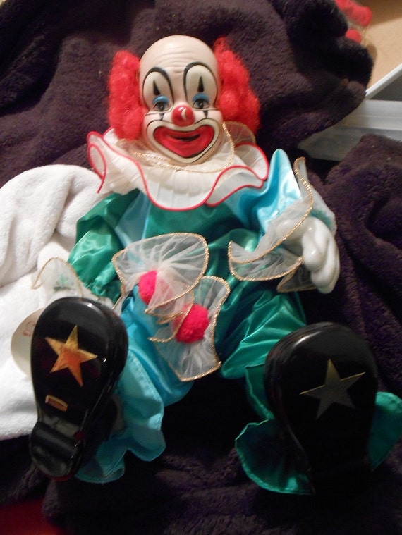 vintage porcelain clown