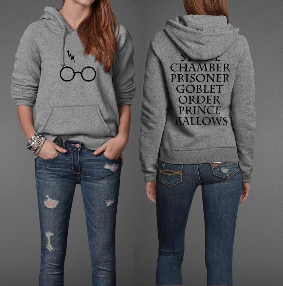 Harry Potter Book Movie Title Inspired Potter Geek Head Unisex Pullover Hoodie - parenholly