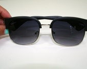 Matte Black Clubmaster Sunglasses