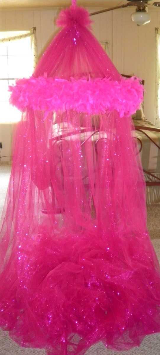 Bed Canopy Glitter by SweetDreamsCanopies on Etsy