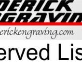 RESERVED listing for cworwood  - MT-412