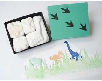 dinosaur stamp set