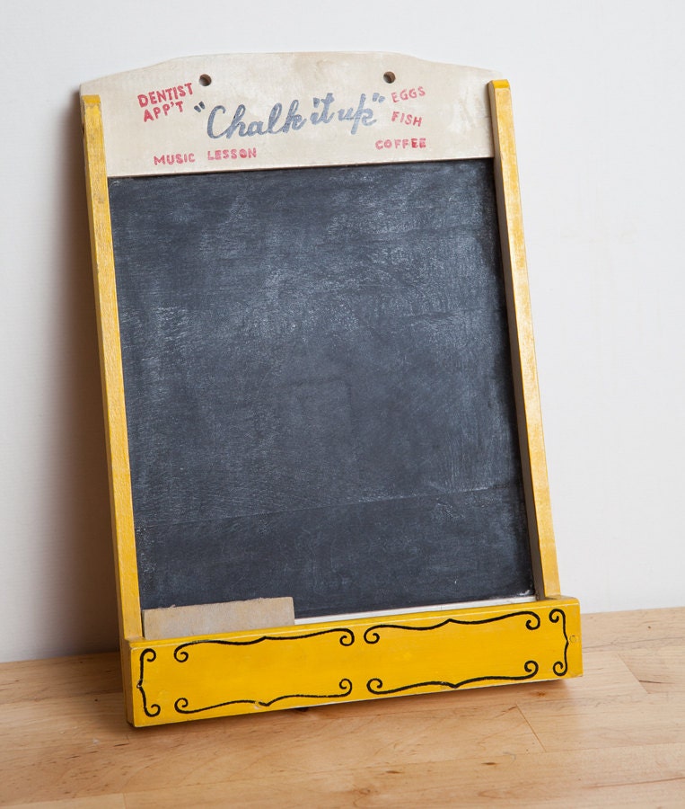 vintage-small-wooden-kitchen-chalkboard-grocery-by-farewellvintage