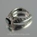 The COUNTESS 14K engagement Black Diamond ring (sizes 7 to 9.5) RESERVED for K.