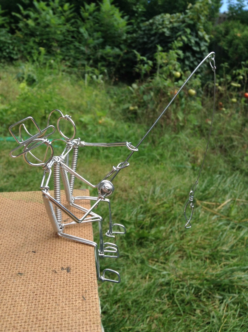 gone fishing wedding cake topper