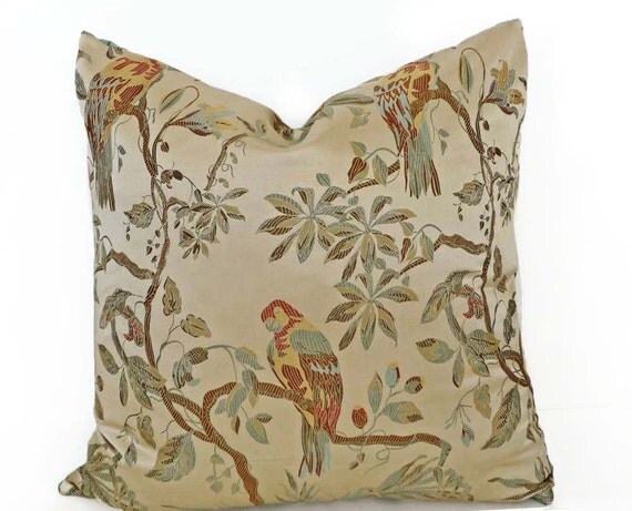 Tropical Throw Pillow Luxury Pillows Exotic by PillowThrowDecor
