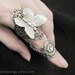 Fairy's Touch - Silver Butterfly Filigree Armor Ring