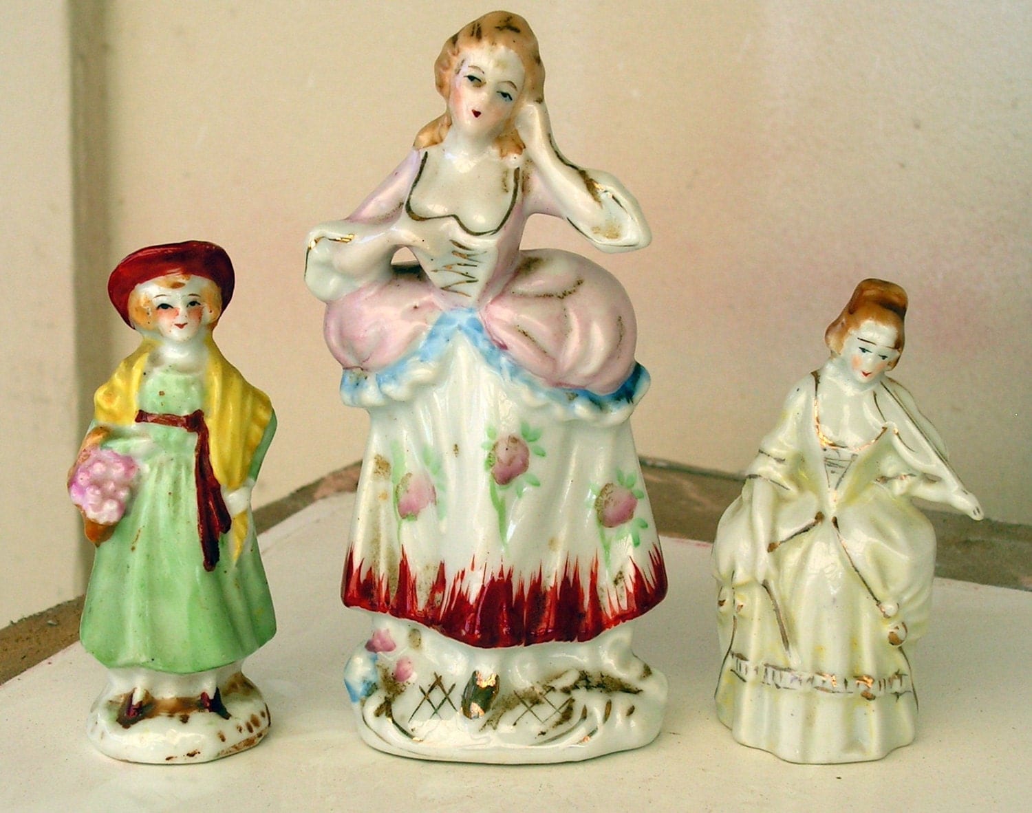 Vintage Porcelain Figurines Made in Occupied by retrosideshow