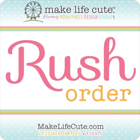 Rush Order - 24 hours - by Make Life Cute Il_570xn