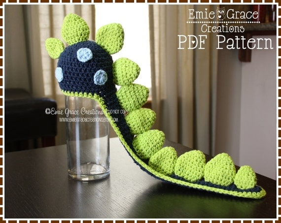 Dinosaur LONG long Pattern, TAIL pdf Spiked Cape, beanie Crochet pattern DINO Hat Beanie hat Dinosaur LONG long Pattern, TAIL pdf Spiked Cape, beanie Crochet pattern DINO Hat Beanie hat