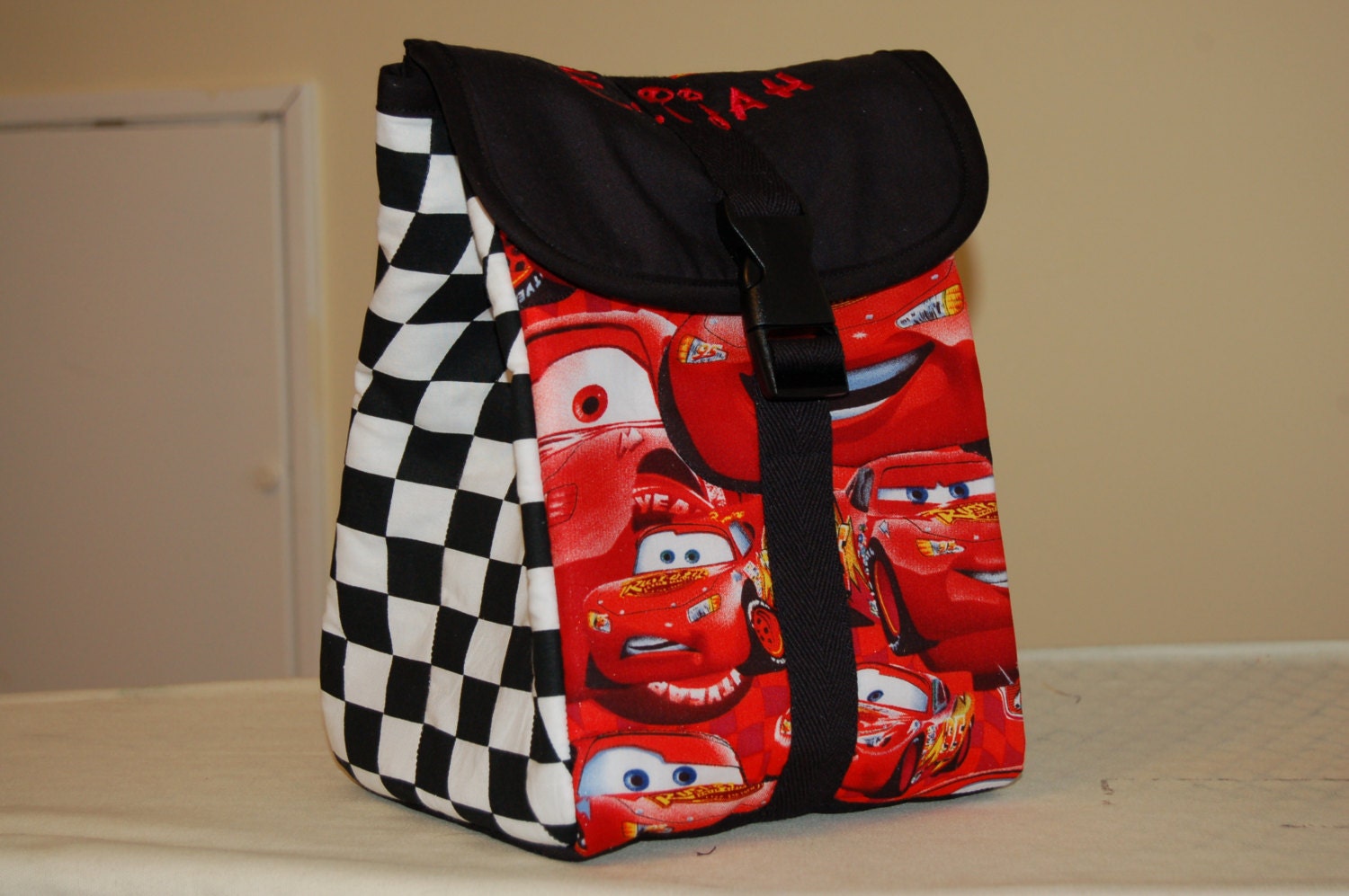 disney cars speed my speed lunch tote