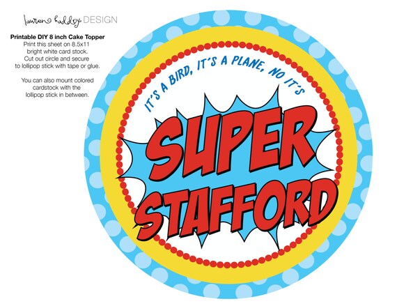DIY, Superhero Baby Shower PARTY PACK Il_570xn