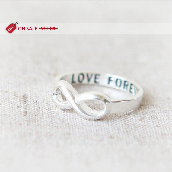 ON SALE - Love Forever Infinity Ring in silver - laonato