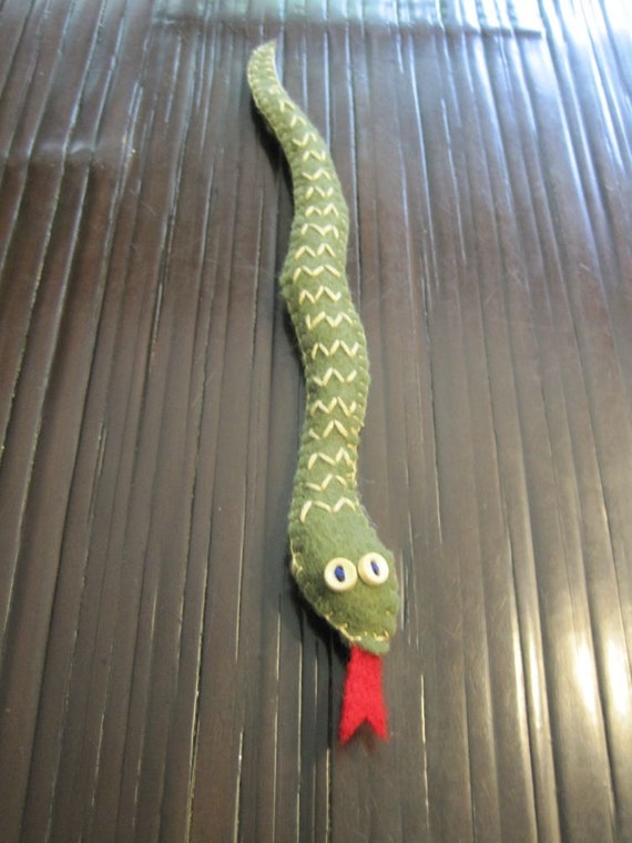 green snake stuffed animal