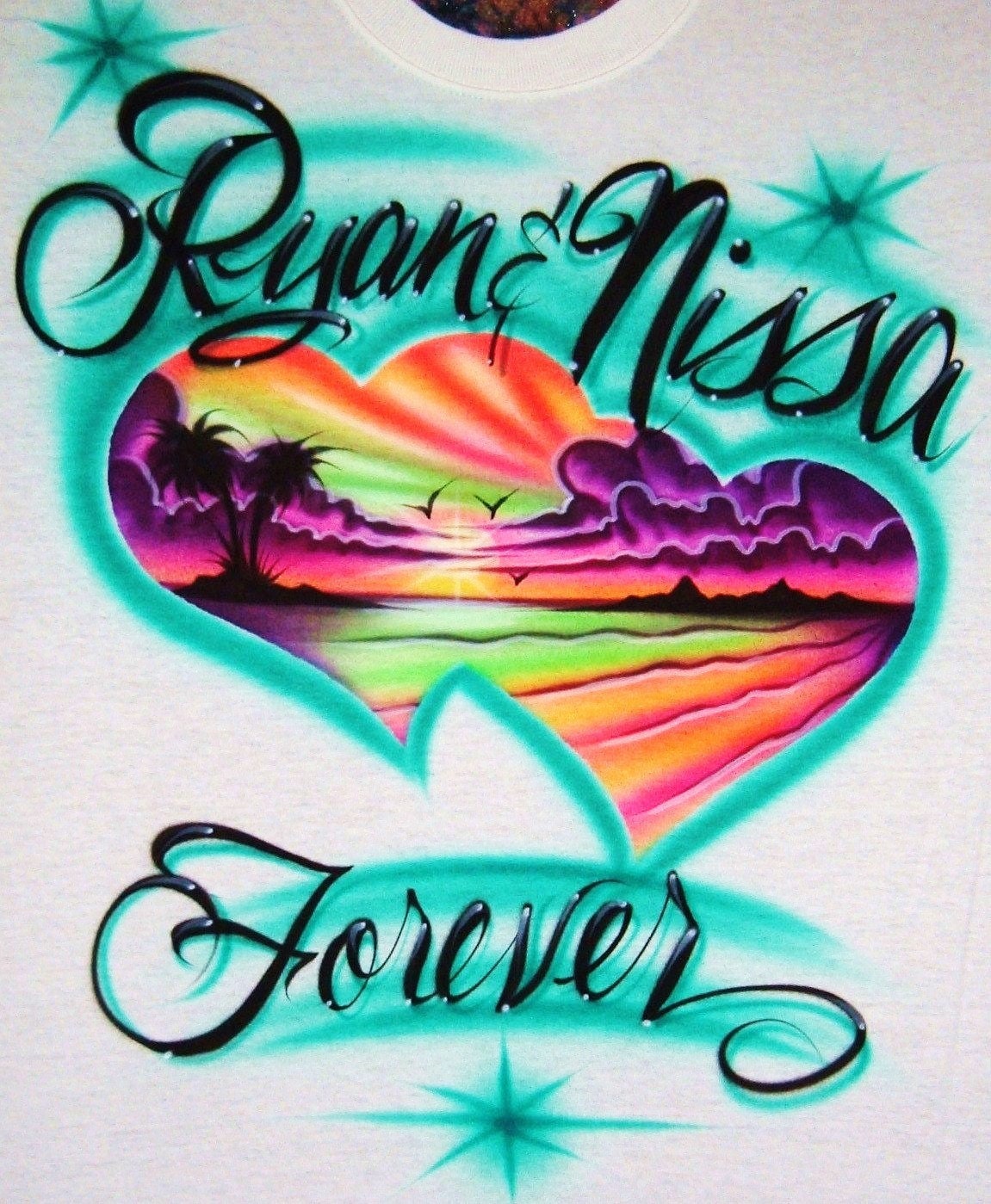 airbrush t shirt design ideas for couples
