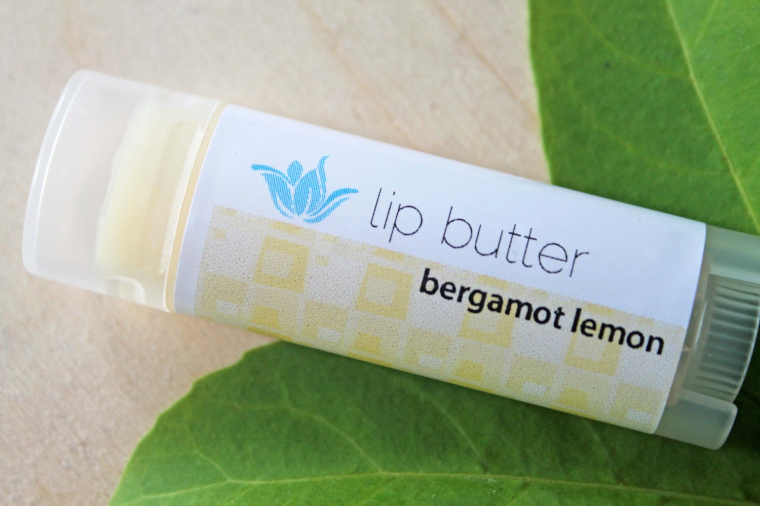 Bergamot Lemon lip butter, natural vegan gluten-free lip balm, citrus fruit lip gloss