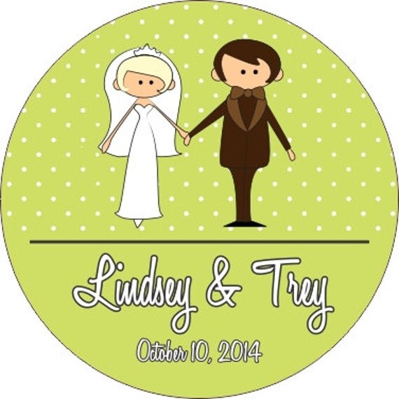 Wedding Stickers Personalized with your text and colors - Compare and Save Il_570xn