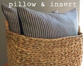 SALE mellow blue fabric basket by FightingforJoy on Etsy