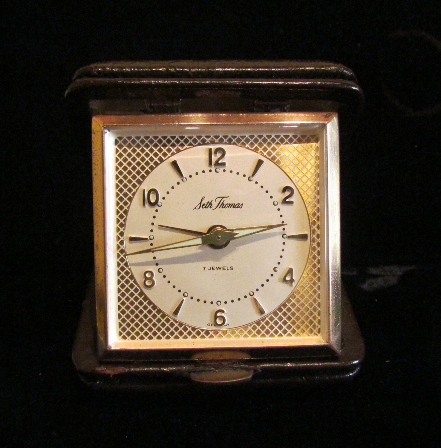 Vintage Travel Alarm Clock Seth Thomas Travel by classiccollector