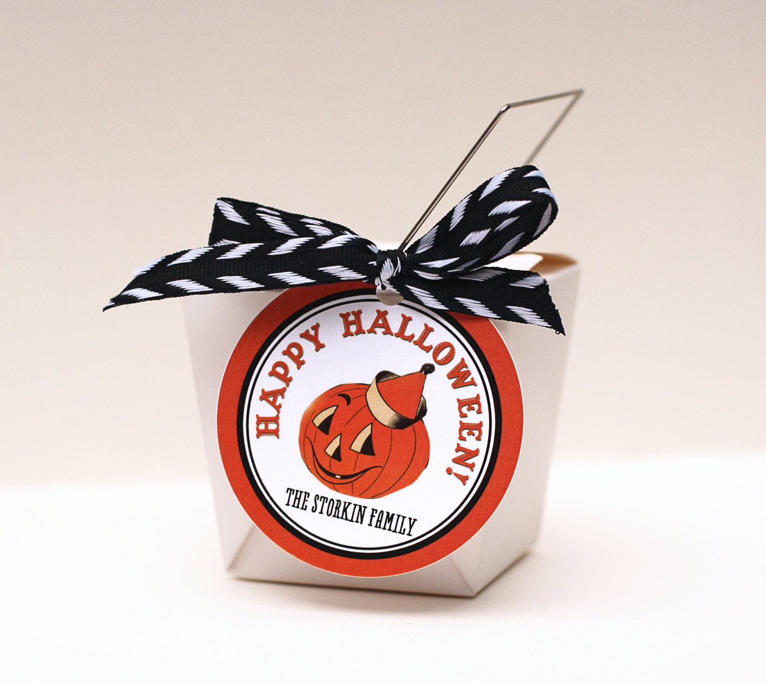 Vintage Halloween Favor Tags - VINTAGE PUMPKIN Printable Il_570xn