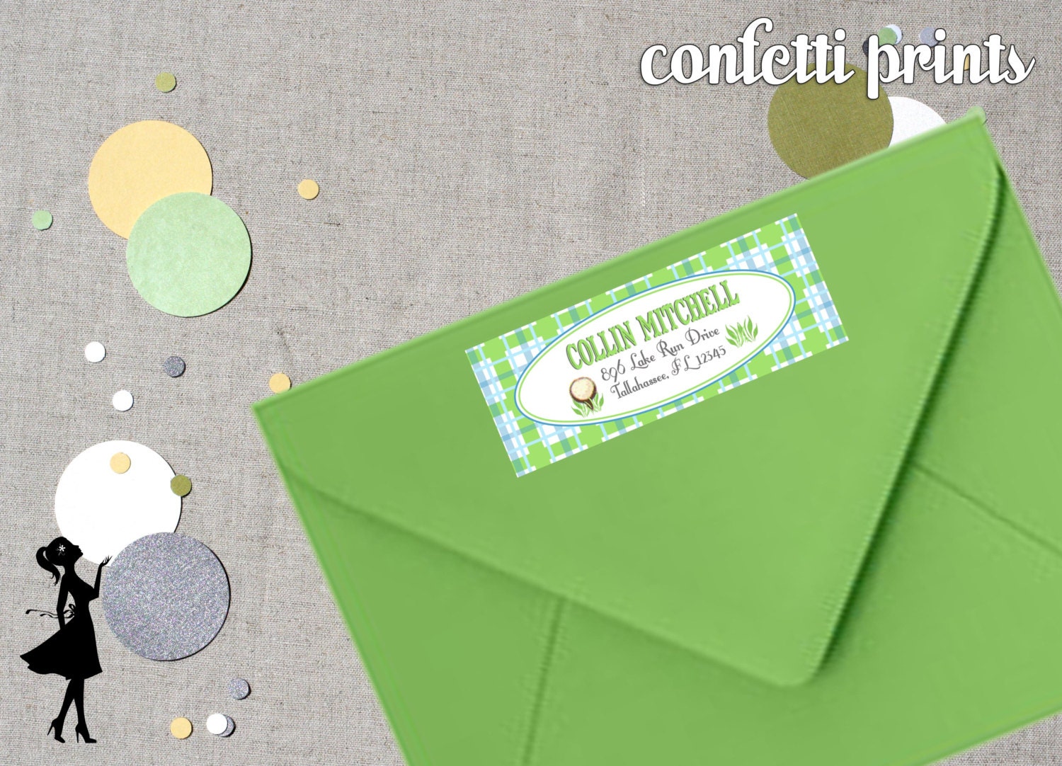 Personalized Printable Address Label - HOLE IN ONE Il_570xn