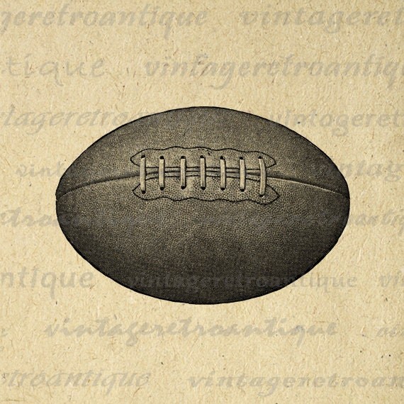 Digital Printable Vintage Football Graphic by VintageRetroAntique